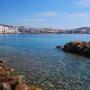 Mykonos, famous for it's windmills, beaches, the Delos Archeological site and parties.<br />One of our shipmates started his own at 10am.
